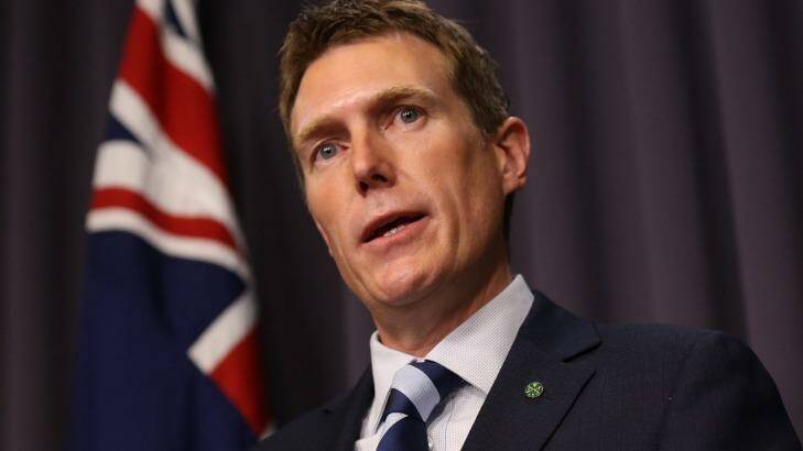 Social Services minister Christian Porter has announced a announced a $4.3 billion national redress scheme for victims of abuse. Photo: Andrew Meares