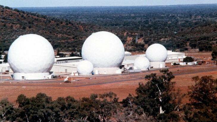 Data request: Malaysia believes the radar domes of the top-secret joint US-Australian base at Pine Gap near Alice Springs may have captured crucial information about Flight MH370.  Photo: STF/AFP/Getty Images