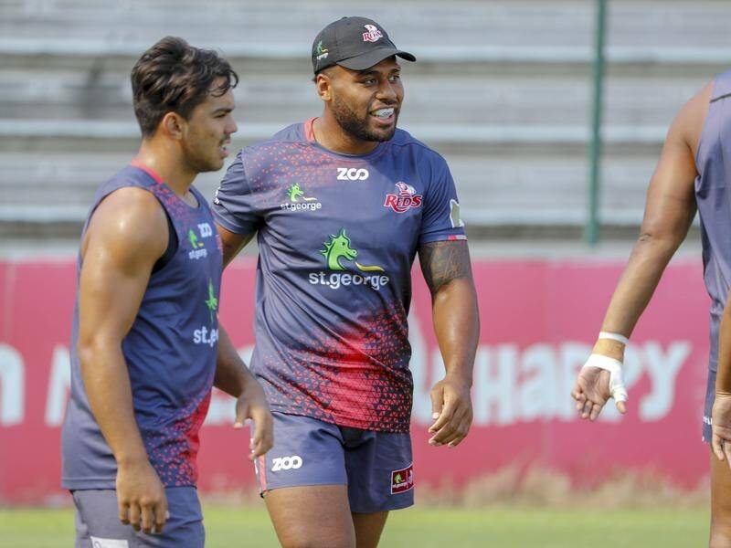 Samu Kerevi (C) will don the No.12 jersey for Queensland's Super Rugby clash against the Bulls.