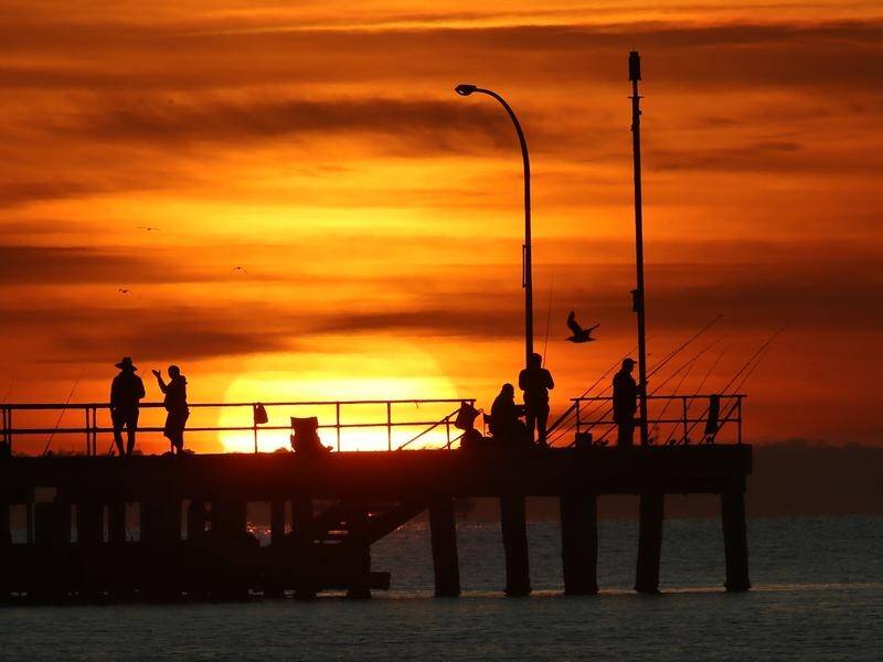 Melbourne has endured a hot day with temperatures in the high 30Cs.