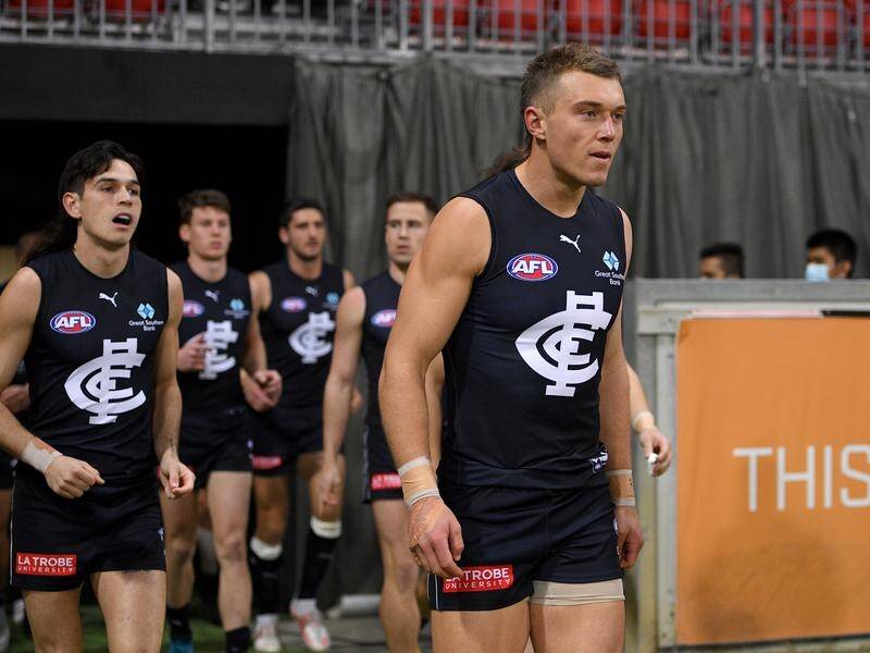 Patrick Cripps has shown faith in Carlton by re-signing with the struggling AFL team for six years.