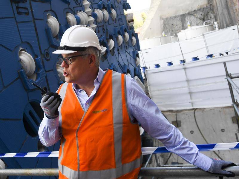 Scott Morrison has unveiled a new tunnel boring machine at the Snowy Hydro 2.0 project.
