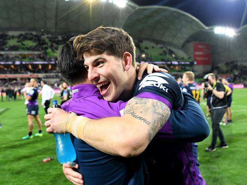 Curtis Scott has re-signed with the Melbourne Storm until the end of the 2021 season (File).