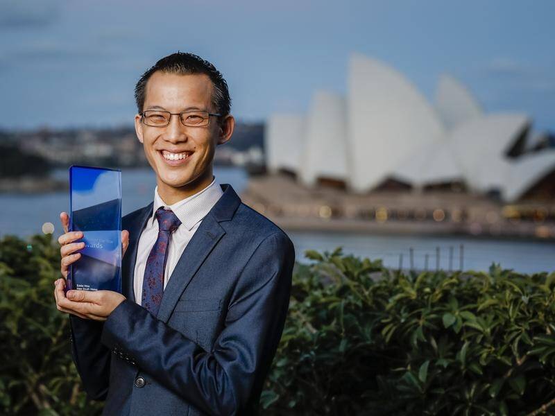 Maths teacher Eddie Woo will head to Dubai along with the other finalists in March. (file)