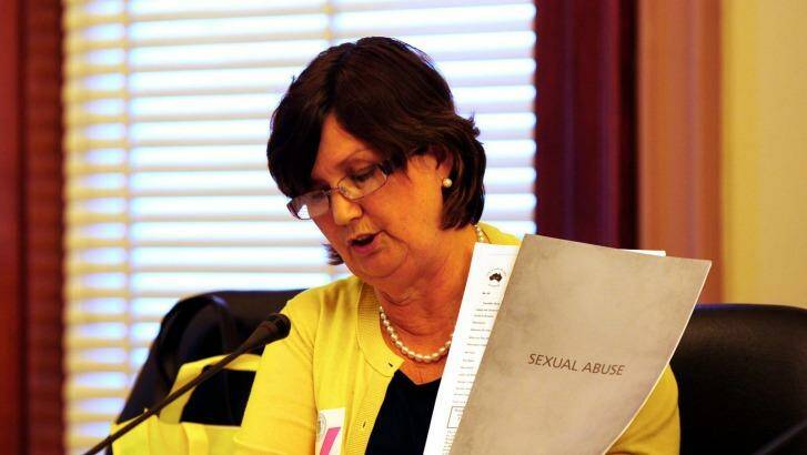 Leonie Sheedy, from CLAN says support for redress should be bipartisan.  Photo: Penny Stephens 