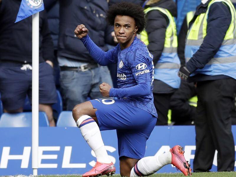 Willian is one of the top Chelsea players out of contract in June.