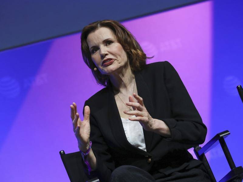 Actor Geena Davis says girls need to "see themselves" on screen and have positive role models.