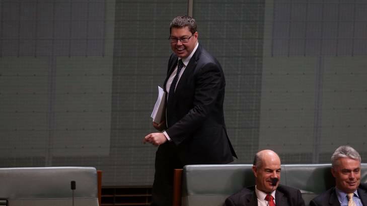 Pat Conroy member for Charlton is removed from the House during question time. Photo: Andrew Meares