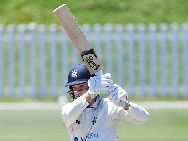 Peter Handscomb kept NSW's attack at bay in Victoria's second innings to earn a Shield draw