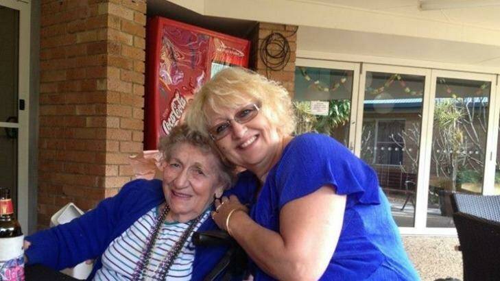 Charli Darragh with her mother Marie, who died at a Ballina nursing home. Photo: Facebook
