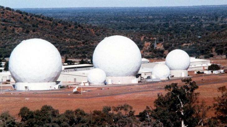 Data request: Malaysia believes the radar domes of the top-secret joint US-Australian base at Pine Gap near Alice Springs may have captured crucial information about Flight MH370.  Photo: STF/AFP/Getty Images