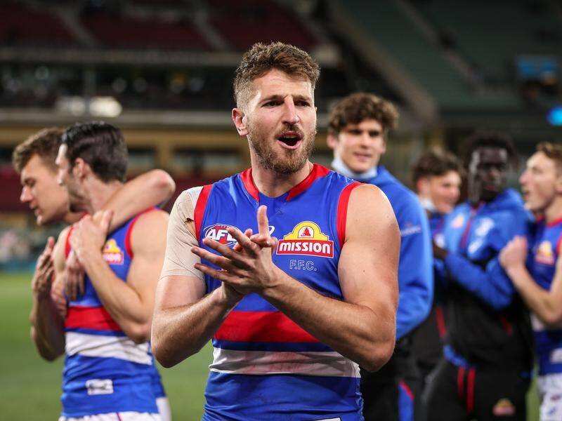 Marcus Bontempelli is among the group of Western Bulldogs players chasing a second AFL flag.