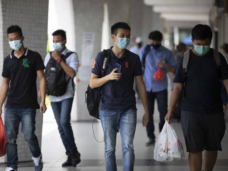 Singapore has registered its smallest number of new coronavirus cases in close to two months.