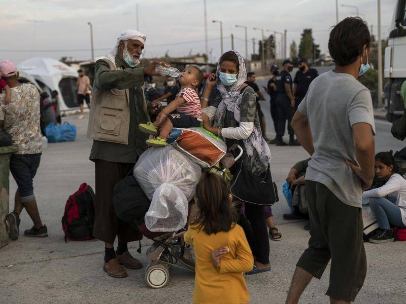 Thousands of people have been living and sleeping rough since the Moria camp blazes.