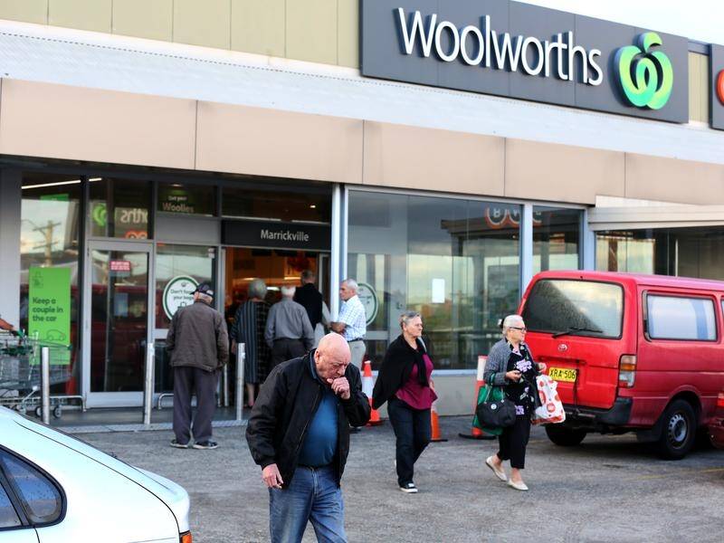 Woolworths is selling an $80 box of basic groceries to be delivered to isolated people faster.