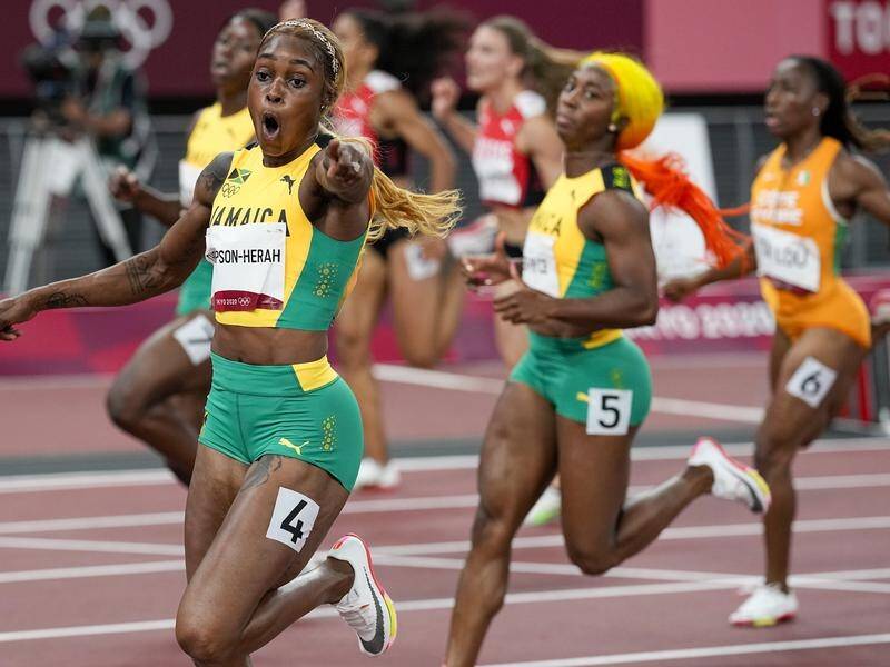 Jamaican Thompson Herah Defends 100m Title The Area News Griffith Nsw