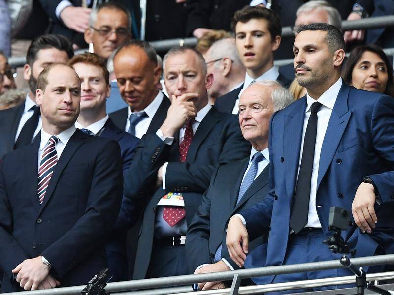 Manchester City has "clear answers" says club chairman Khaldoon Al Mubarak (R).