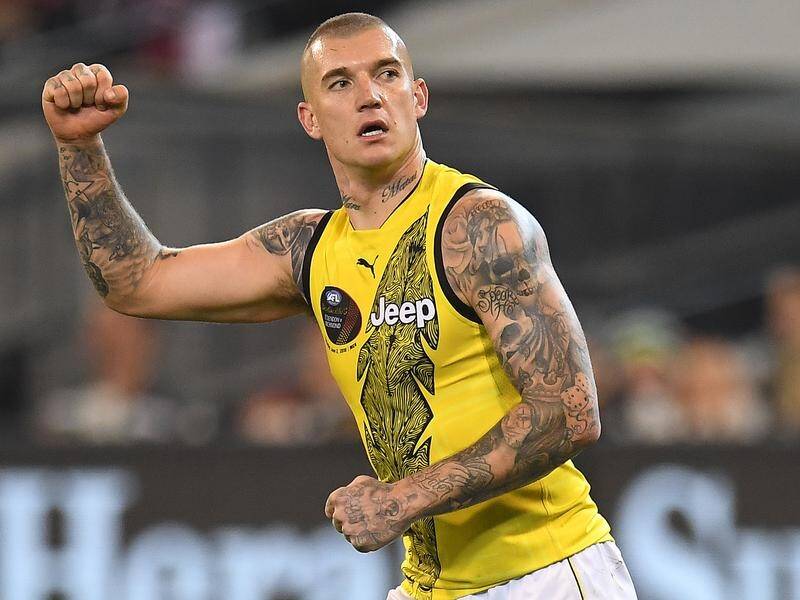 Richmond are set to be boosted by star AFL midfielder Dustin Martin's return from a calf strain.