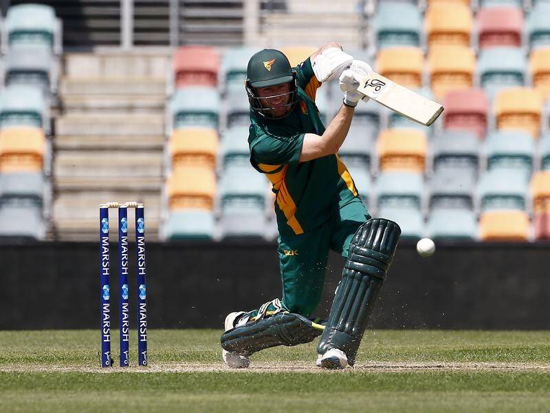 Mac Wright top scored for Tasmania in their one-day cup match against NSW.