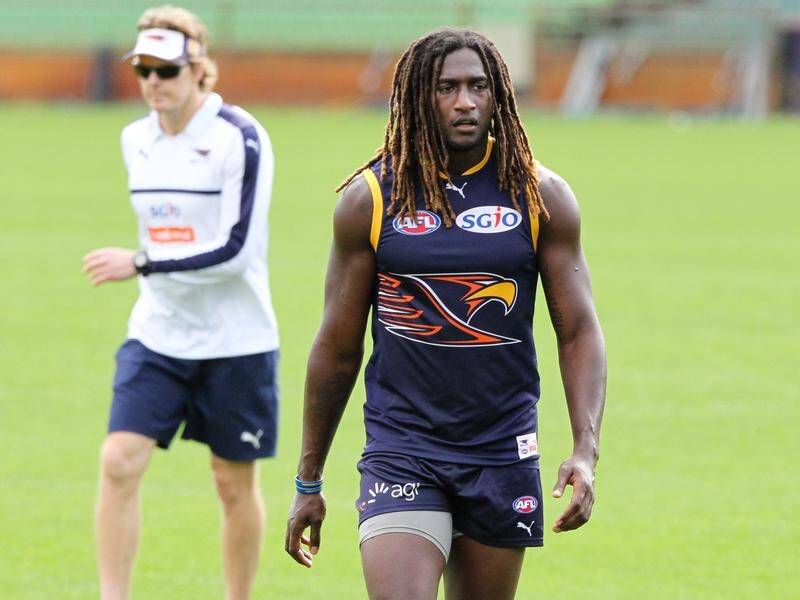 Nic Naitanui is closing in on 150 AFL games for West Coast.