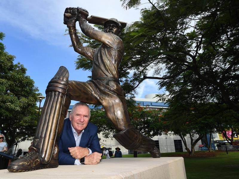 Ex-Australian captain Allan Border unveiled his statue at the Gabba on Tuesday ahead of the Ashes.