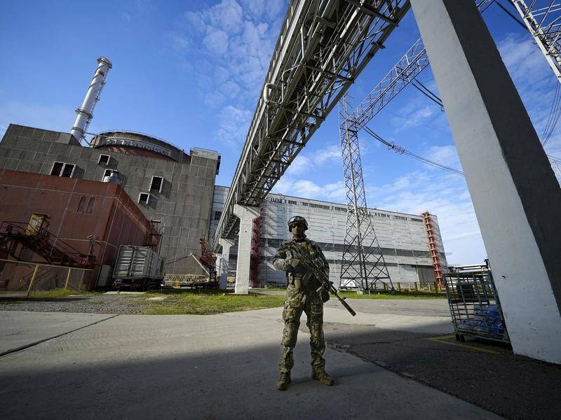 Russian forces took over the Zaporizhzhia plant in the first weeks of the invasion of Ukraine. (AP PHOTO)