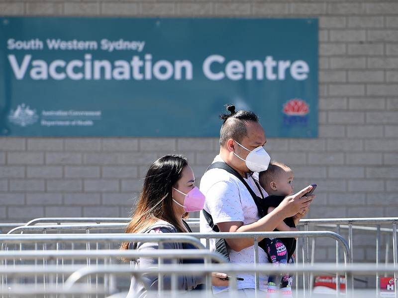 Despite a strong vaccination drive, COVID-19 cases remain high in west and southwest Sydney.