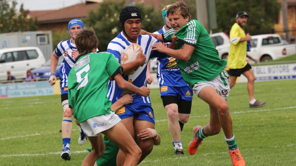 Paul Kelly Memorial Shield pre-season knockout. Under 18s semi final between Leeton and Yenda. William Vaeono. Picture: Anthony Stipo 