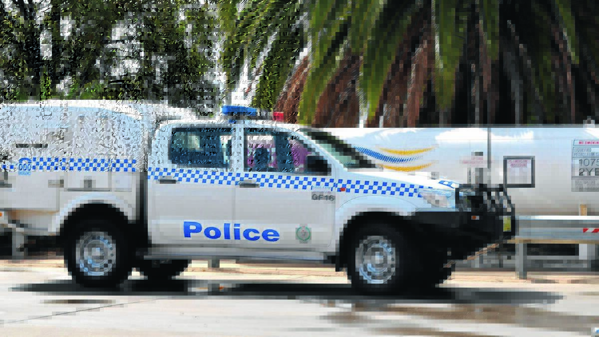investigations: Police attend Caltex Service Station on Sunday morning after an attendant was assaulted. 