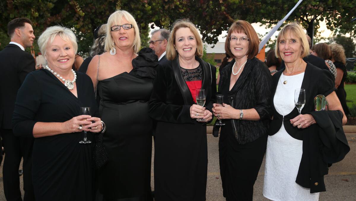 Leeann Commins, Janine Pilloni, Pam Young, Libby McWilliam and Kim Sandford. Picture: Anthony Stipo