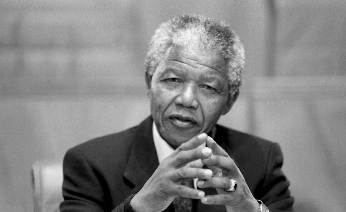 Former South African President Nelson Mandela. 