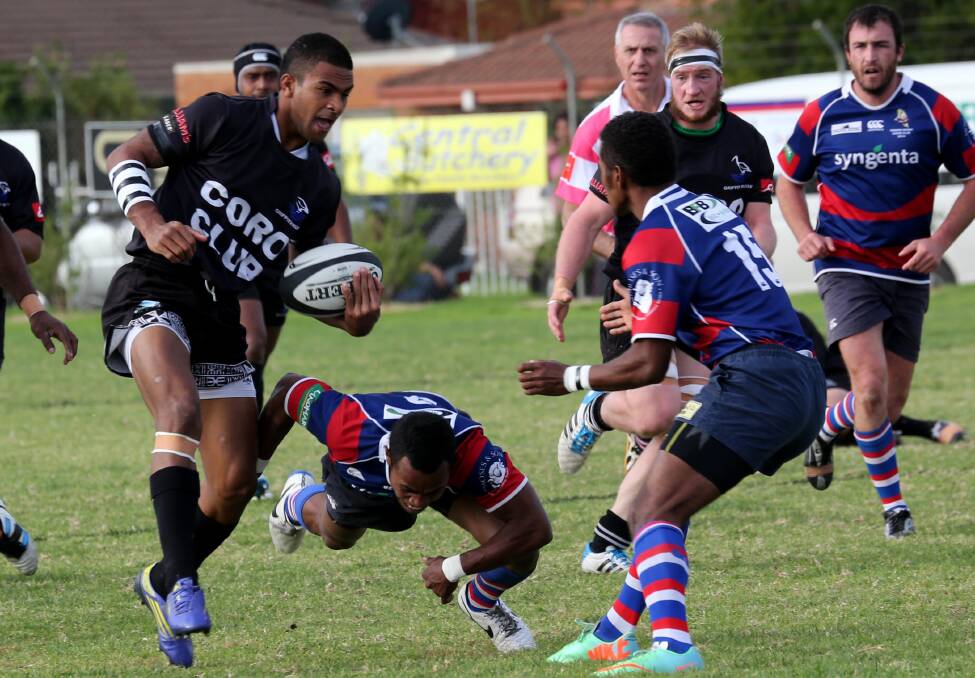 ON THE MOVE: Griffith's Max Ravouvou in action against Temora last month.
