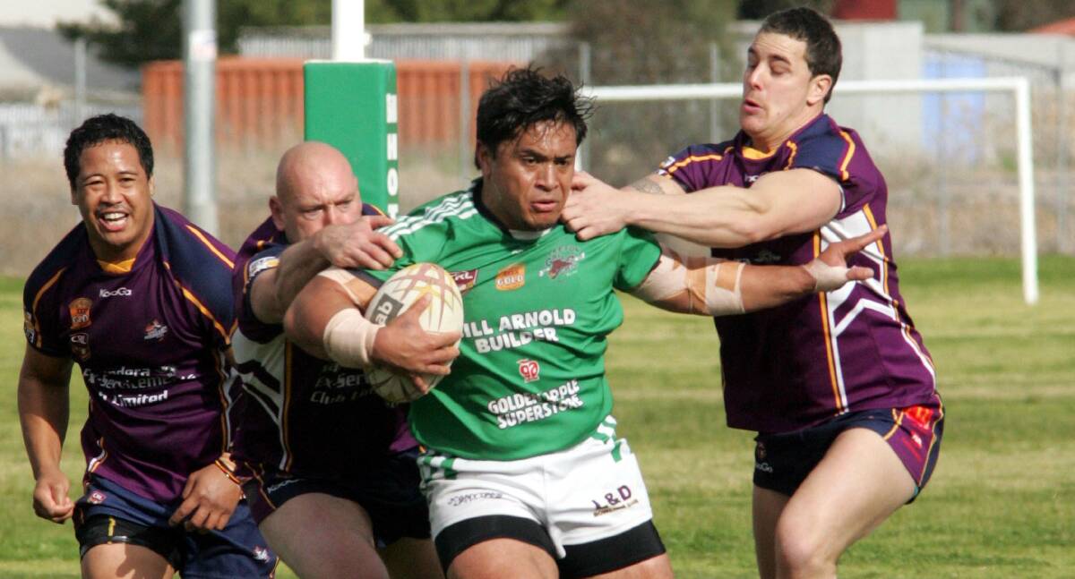 CODE-HOPPER: Former Leeton Greens star Chris Latu has switched to rugby union and was the Griffith Blacks' best player on Saturday in the Russell Wilton Memorial Shield.