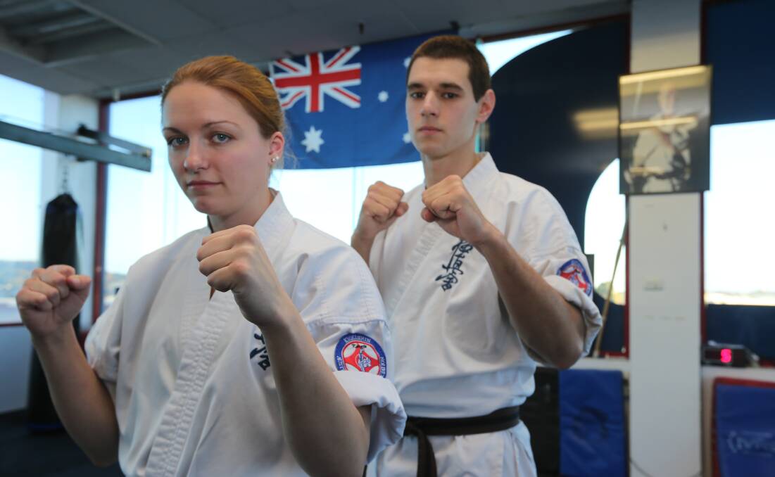 OFF TO BRAZIL: Lisa Hodder and Nick Taprell have realised a lifelong dream, earning Australian selection for the Karate World Cup in South Africa later this year. Picture: Anthony Stipo