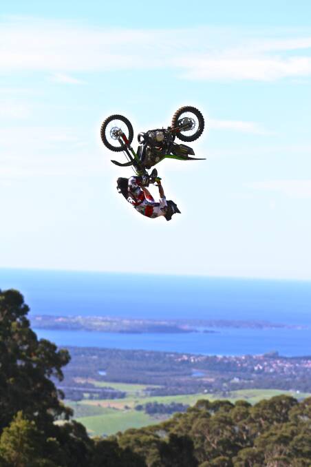 FLYING HIGH: Griffith's Joel Brown will captain a three-man Australian side against some of the best freestyle motocross riders in the world at this weekend's FIM Freestyle of Nations in Germany.
