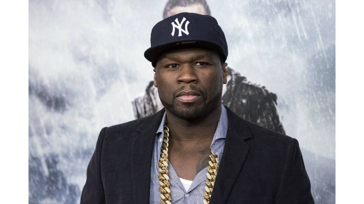 Rapper Curtis '50 Cent' Jackson attends the U.S. film premiere of "Noah" in New York March 26, 2014. Photo: Reuters.