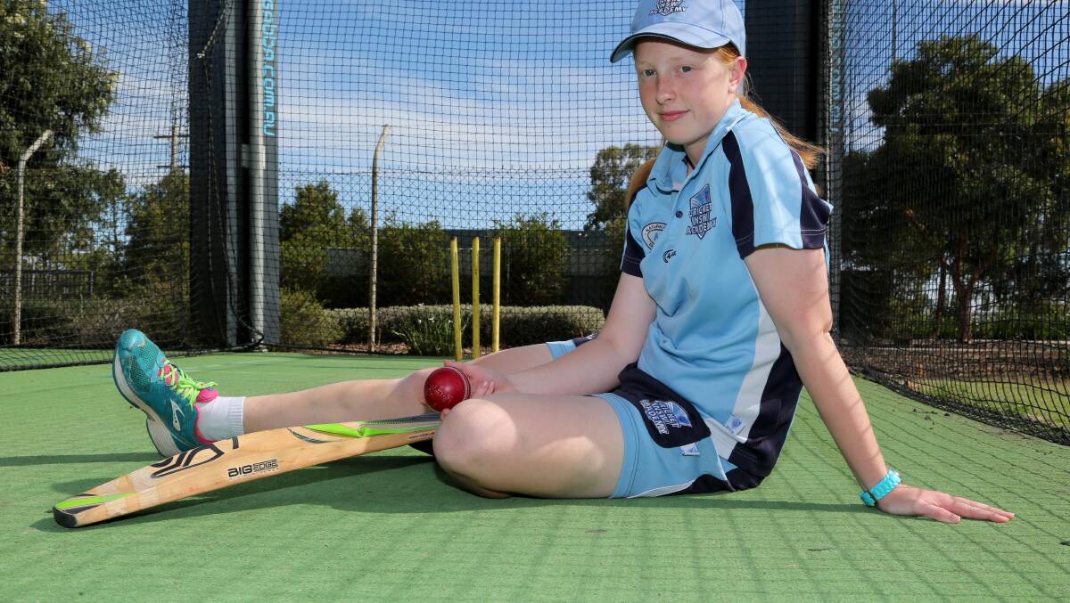 TALENTED: Griffith cricketer Claire Murray will represent NSW-ACT at the under 15 national championships in Sydney. Picture: Anthony Stipo