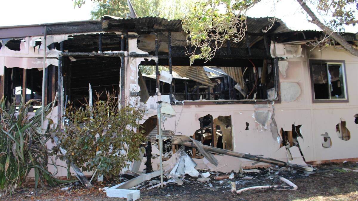A fire that is being treated as suspicious by police has destroyed a home in Nericon. 