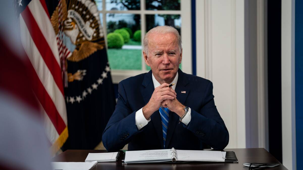 US President Joe Biden's domestic agenda has stalled. Picture: Getty Images