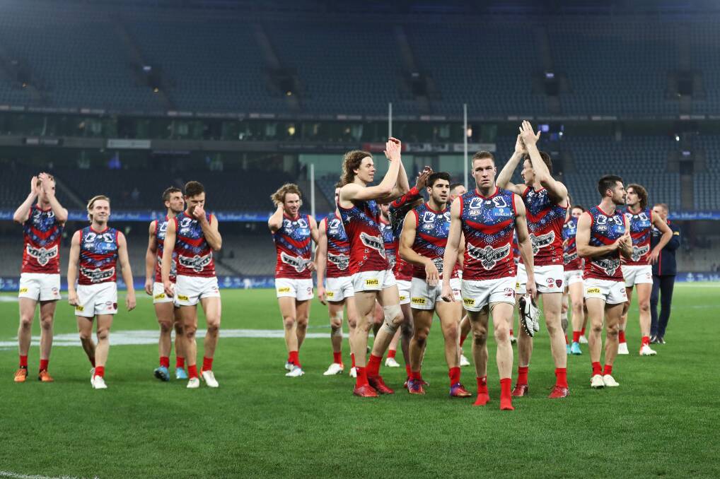 CUT ABOVE: Rohan Connolly says no other team is even close to the Demons at this stage of the season. Picture: Mike Owen/AFL Photos/via Getty Images