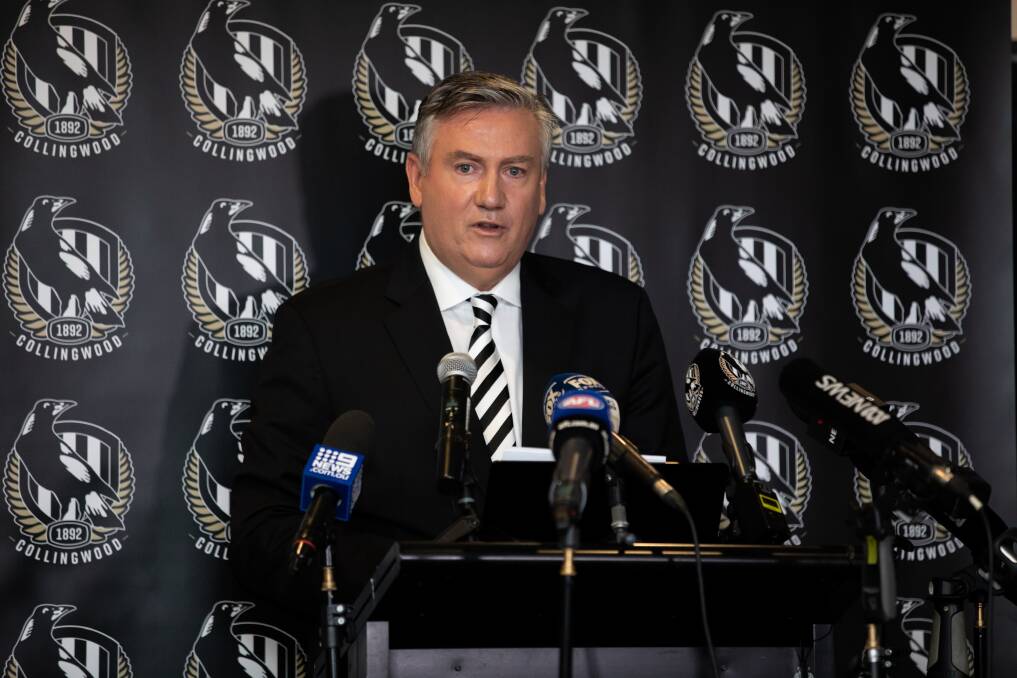 HOST: Magpie supporters can expect to see more of Eddie McGuire next season.Photo: Mackenzie Sweetnam/Getty Images