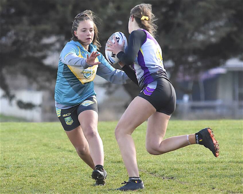 ONE FOR THE FUTURE: Alex Parisotto defends against an opponent during the NSW Touch Junior Regional Championships. PHOTO: Supplied by Steven Parisotto