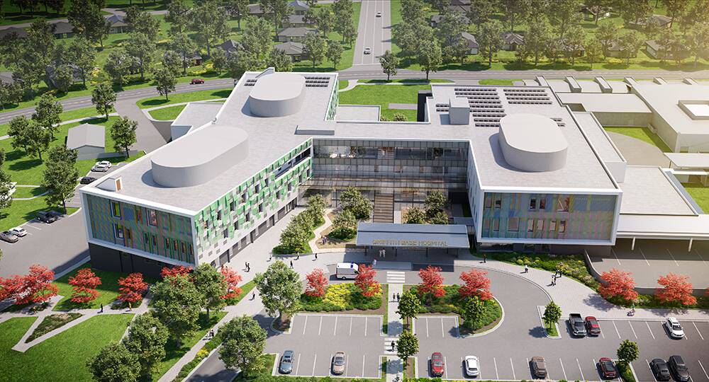 THE PLAN: What Griffith Base Hospital is set to look like once construction finished in 2025. PHOTO: Supplied