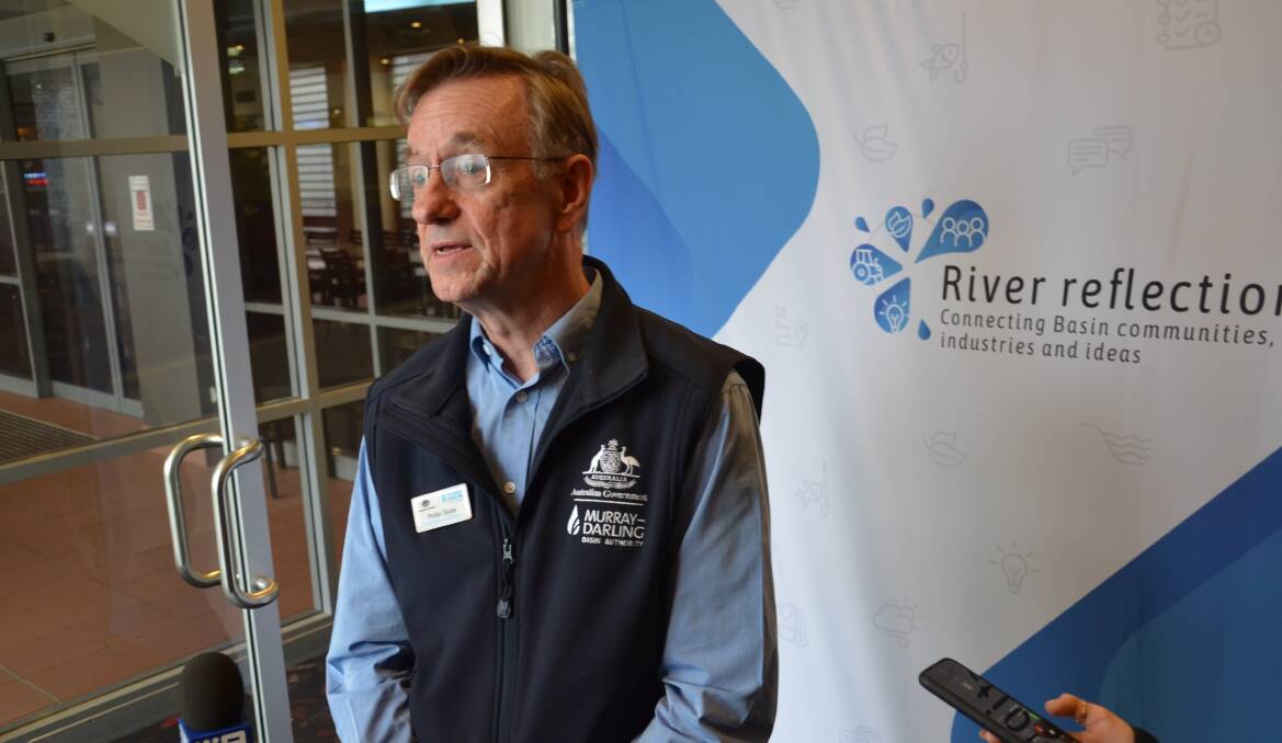 RIVER REFLECTED: MDBA CEO Phillip Glyde said the agency's first conference was about reaching Basin community members. PHOTO: Declan Rurenga
