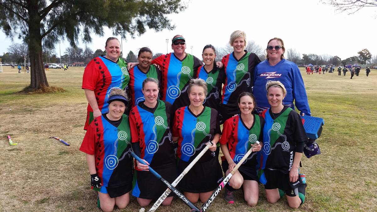 BACK-TO-BACK: Griffith's women's masters hockey team has won the over 35s division championship for the second year in a row. PHOTO: Contributed