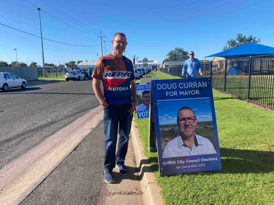 EARLY LEAD: Doug Curran has emerged with a significant lead in the race to become Griffith mayor. PHOTO: Lizzie Gracie