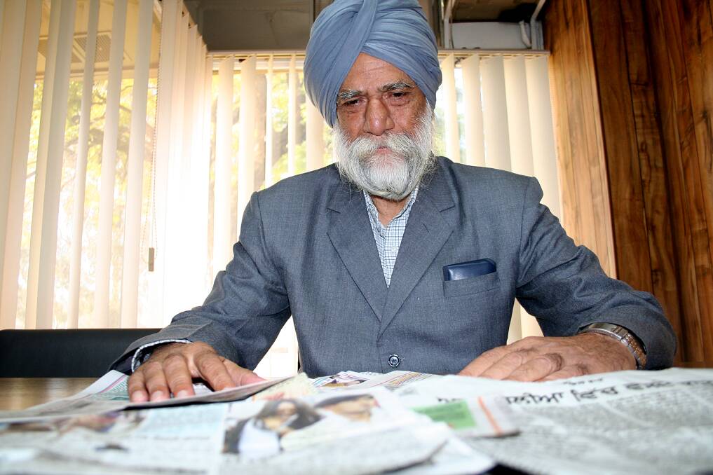 HE WILL BE MISSED: Amarjit Singh pictured in 2009, recently passed away from Motor Neurone Disease was one of the city's well-known residents.