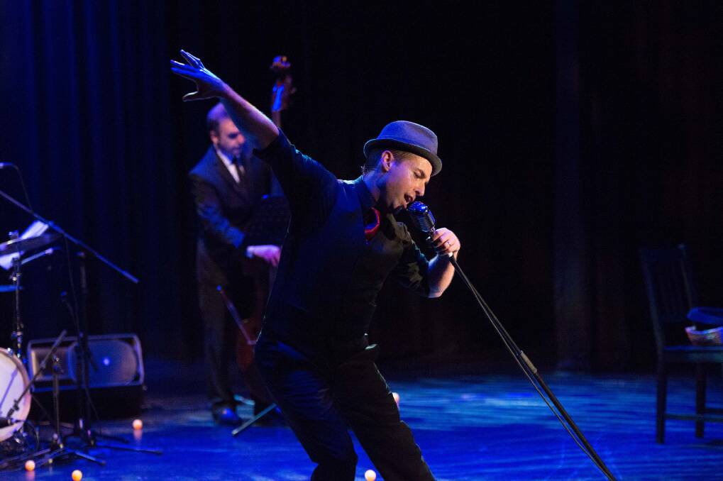 TAPPING: Luke Alleva channels Gene Kelly and Fred Astaire in Dancin' Man. PHOTO: Supplied