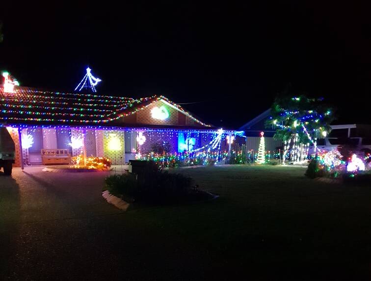 The light display at 41 Harward Road earned the mayor's choice award during the Festival of Lights 2018. Picture: Contributed