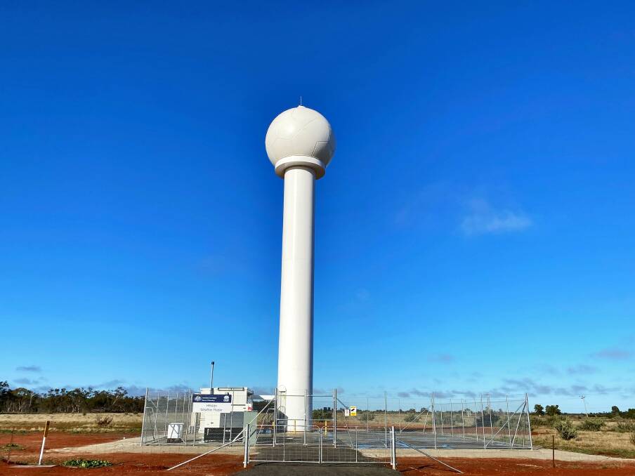 RAW DATA: More accurate weather data will be available to communities across the MIA with Hillston's Doppler radar switched on this week. PHOTO: Contributed
